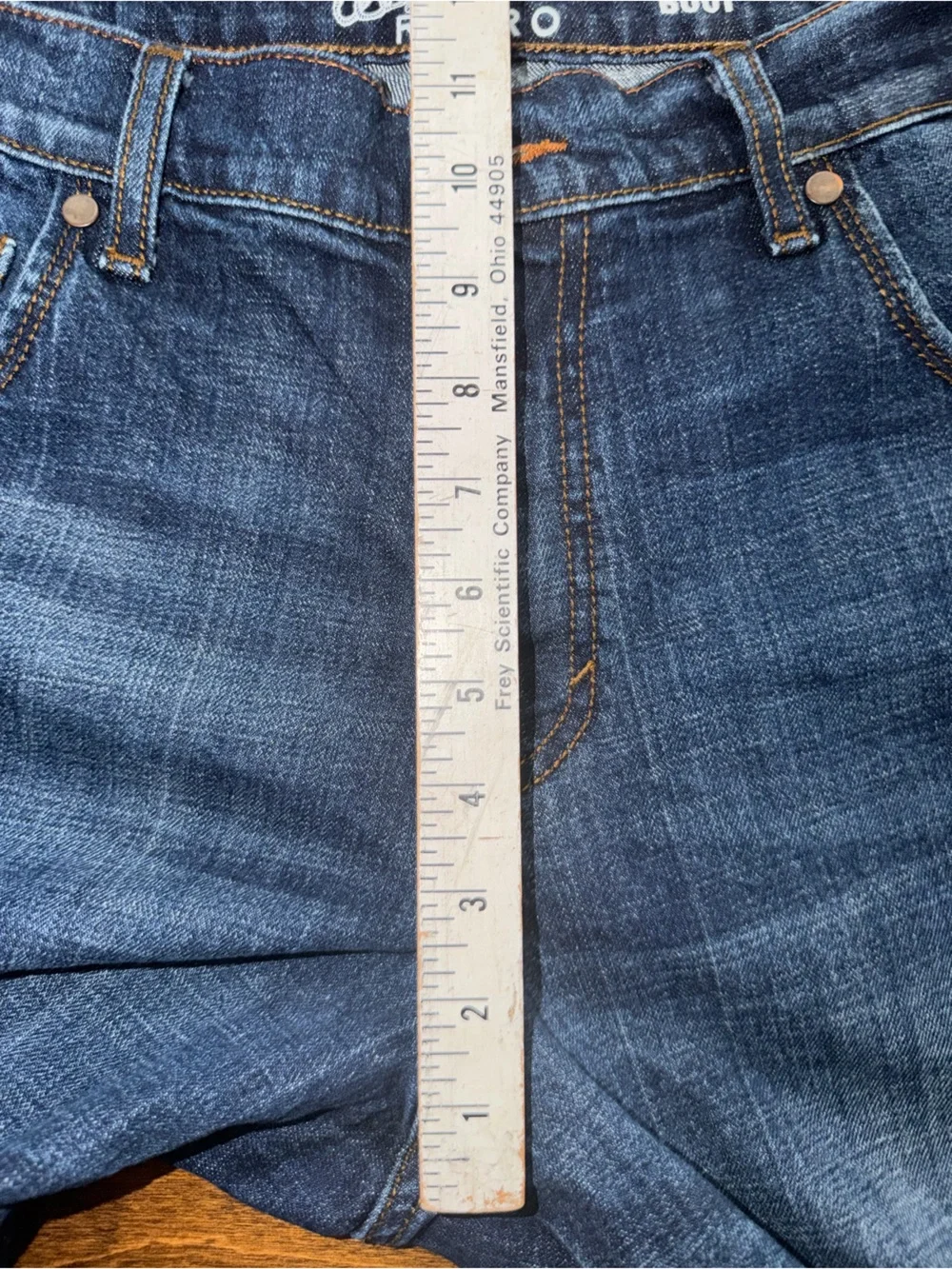 Wrangler Retro Relaxed Bootcut Men's Jeans 36x32 Dark Wash With Fading WRT20JH